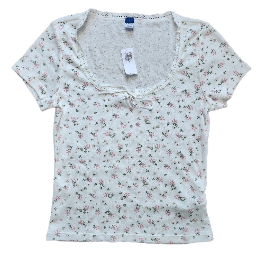 NWT OLD NAVY floral shirt Size S